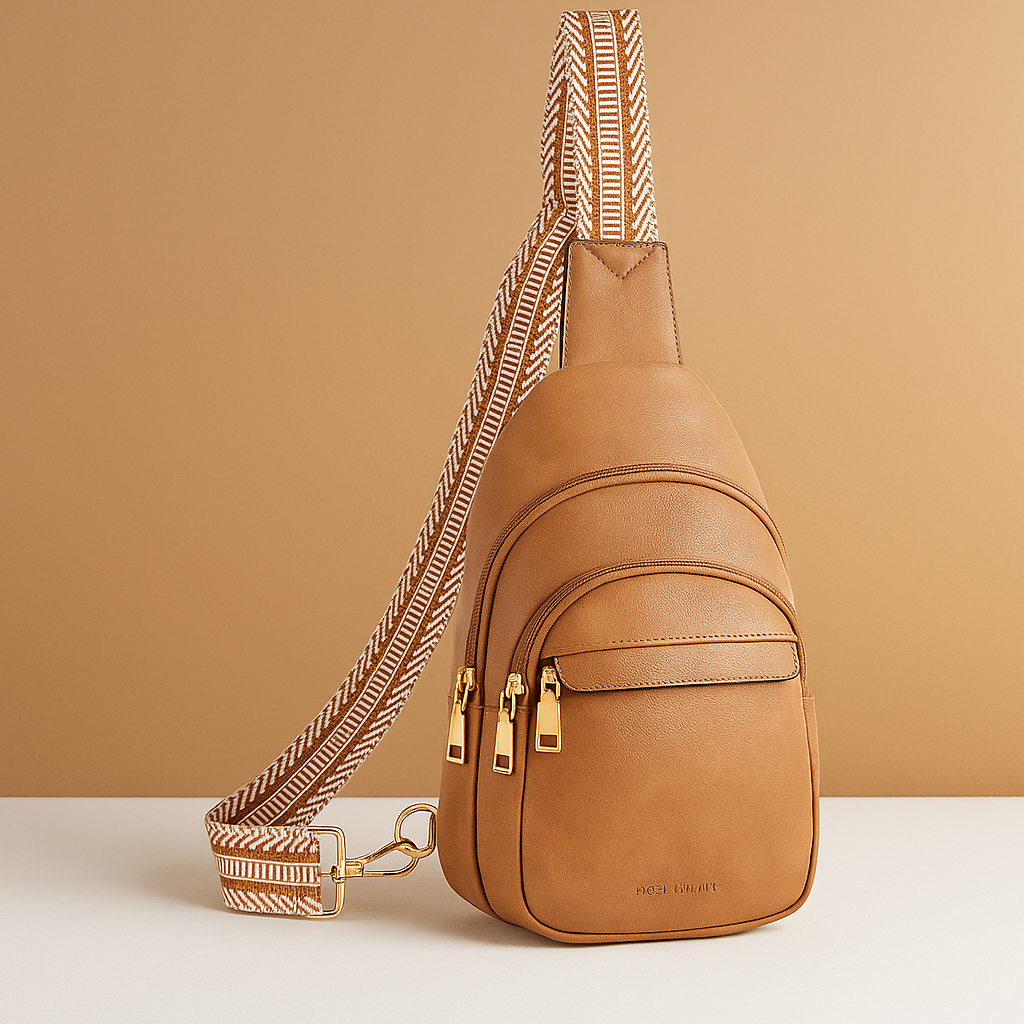 Faux leather crossbody sling bag with anti-theft pocket for women | Sophie