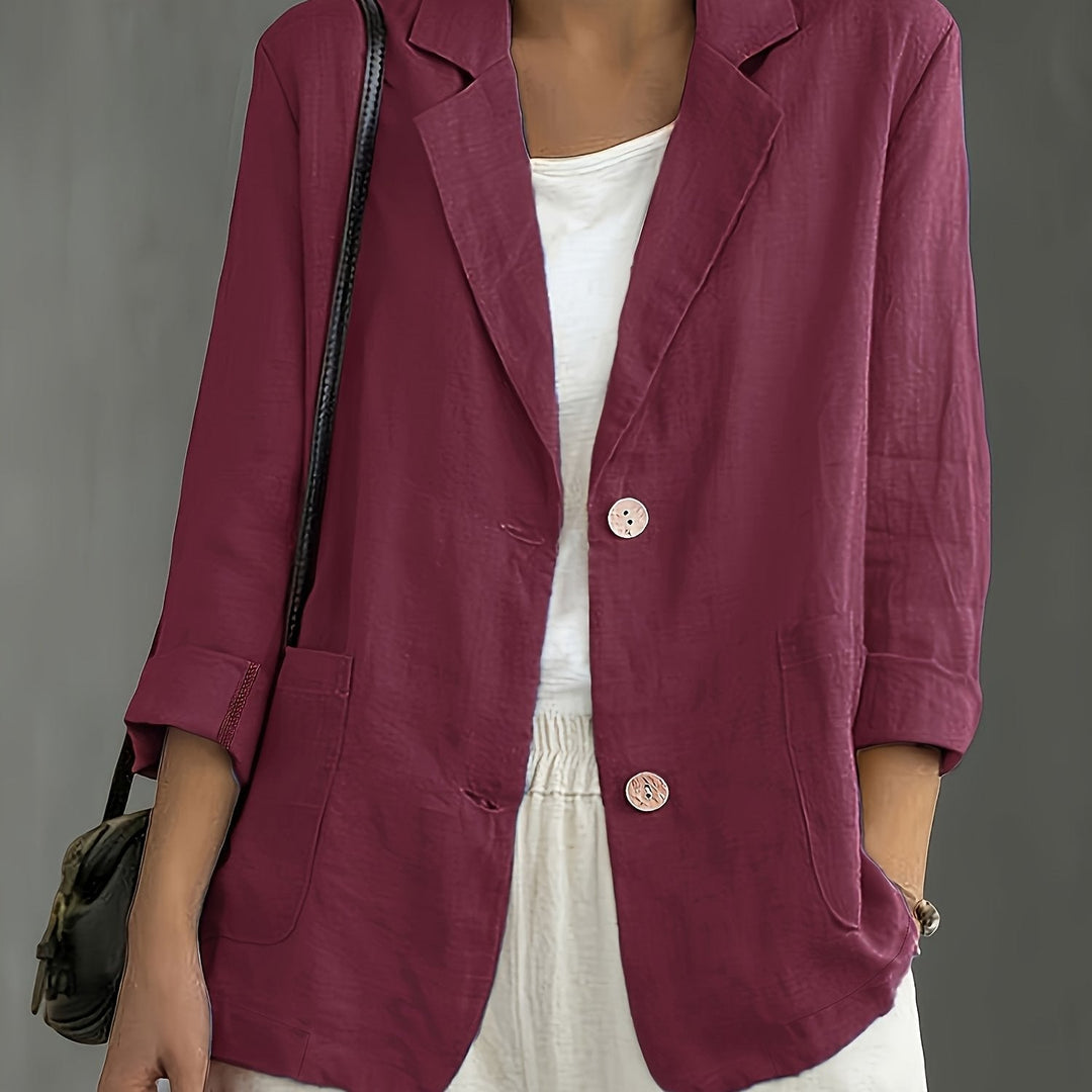 Margaret Casual Cotton Blazer