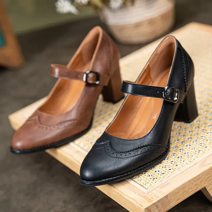 Dorka | Elegant Buckle High Heels