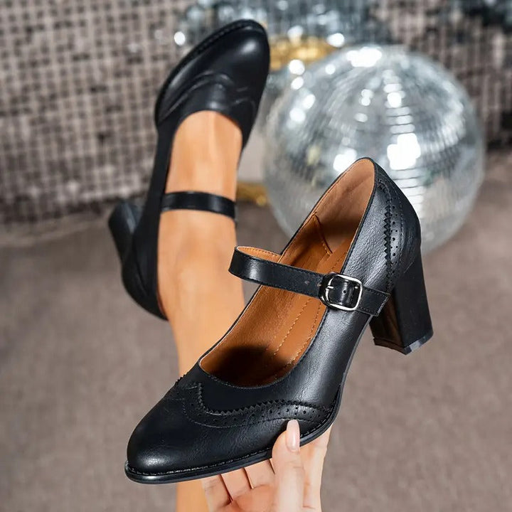 Dorka | Elegant Buckle High Heels