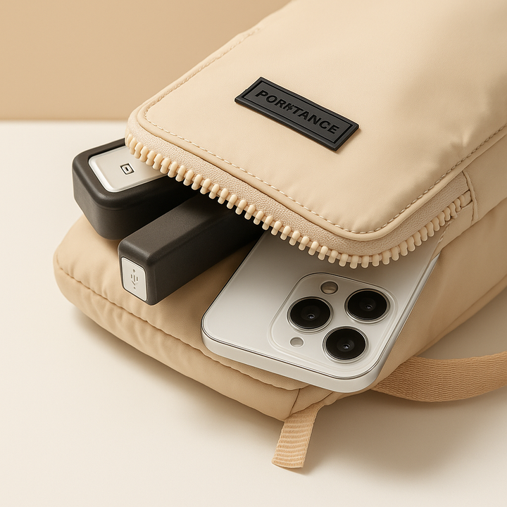 Insulated bottle carrier crossbody bag | Isla