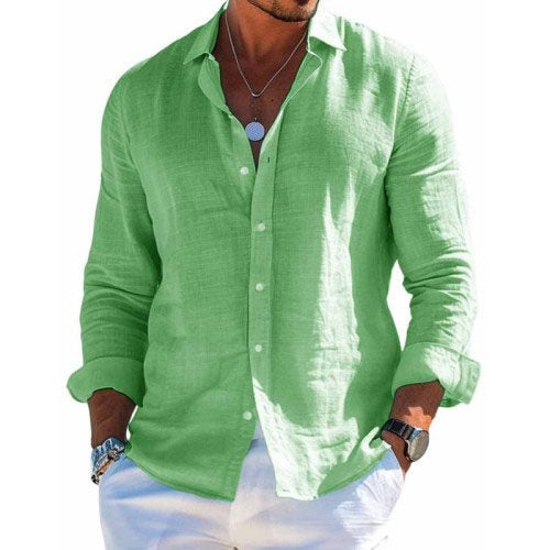 Flavio | Men's Breathable Summer Button-Up Shirt