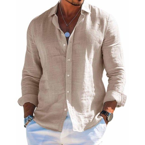 Flavio | Men's Breathable Summer Button-Up Shirt
