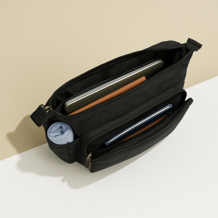 Large anti-theft messenger bag | Zachary