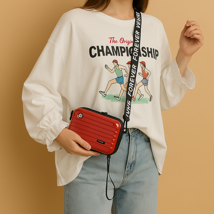 Mini suitcase crossbody bag | Harper