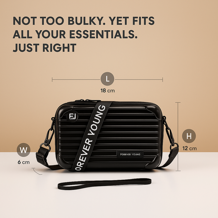 Mini suitcase crossbody bag | Harper