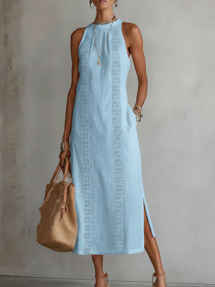 Jimena™ Elegant Cut-Out Maxi Dress – Snatched Waist & Sculpted Fit
