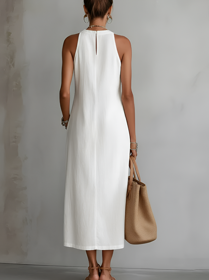 Jimena™ Elegant Cut-Out Maxi Dress – Snatched Waist & Sculpted Fit