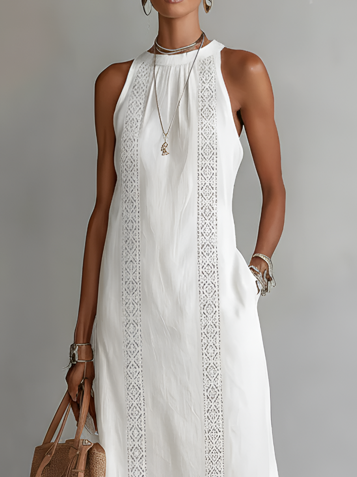 Jimena™ Elegant Cut-Out Maxi Dress – Snatched Waist & Sculpted Fit