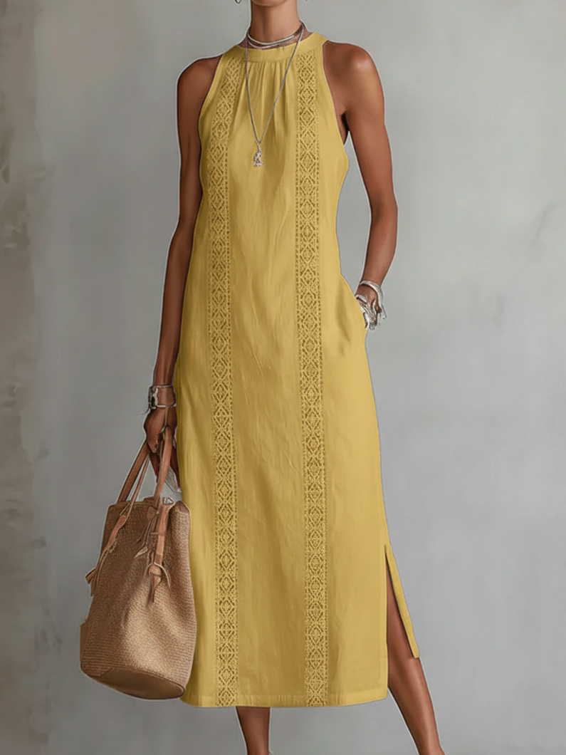 Jimena™ Elegant Cut-Out Maxi Dress – Snatched Waist & Sculpted Fit