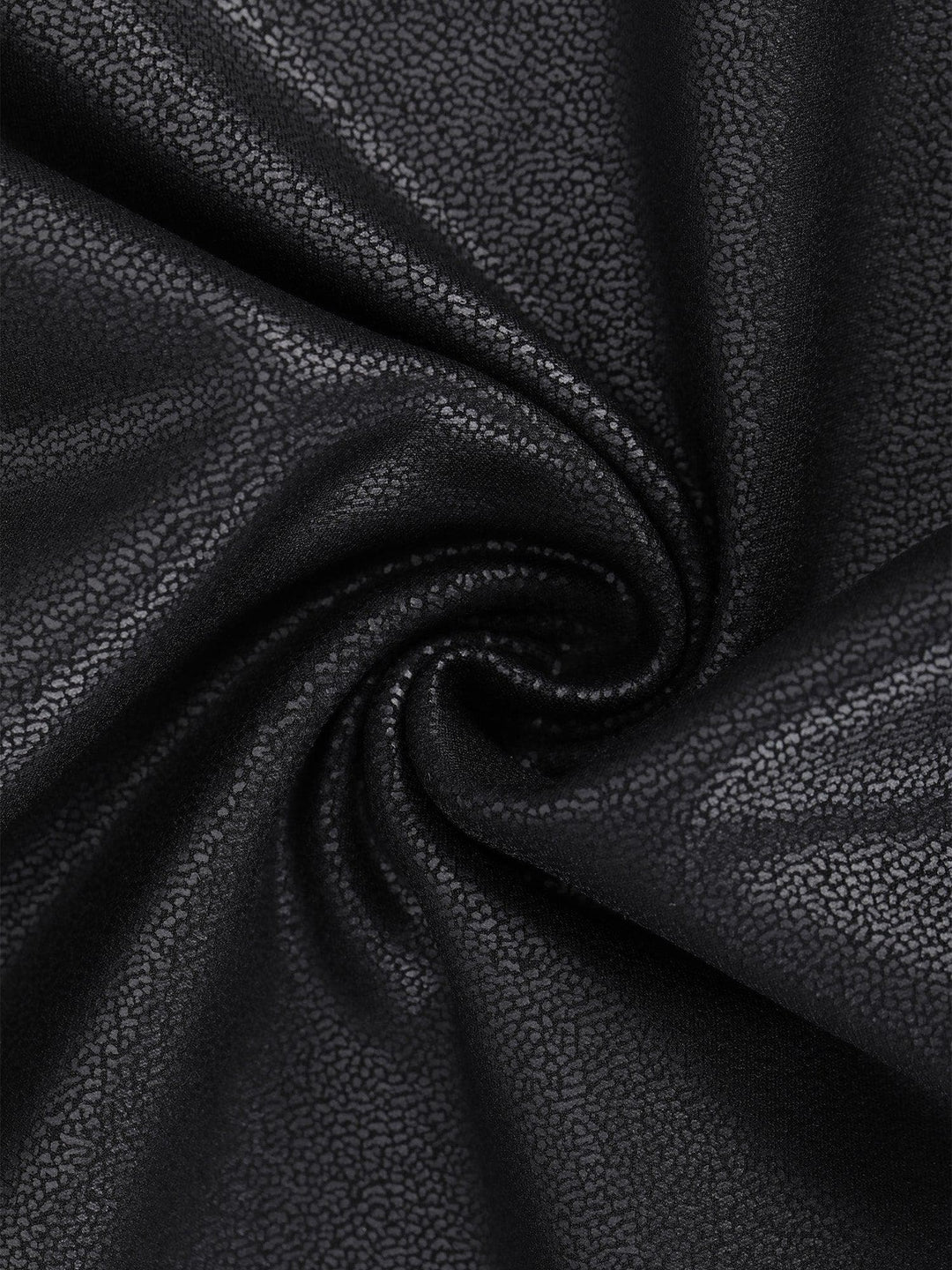 Shapewear Sculpting Faux Leather Front Slit Midi Skirt