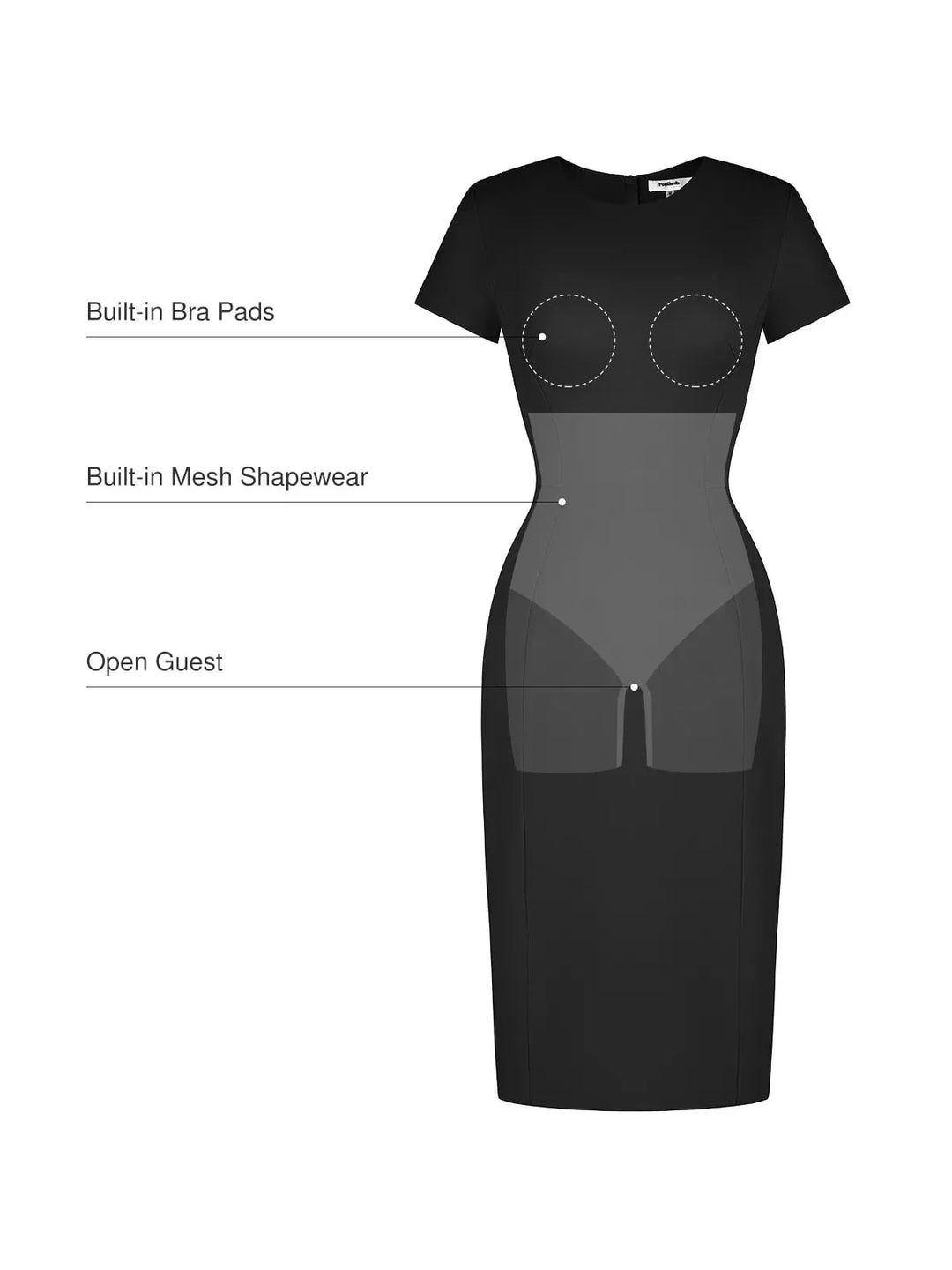 SculptWear Commuter Fitted Dress