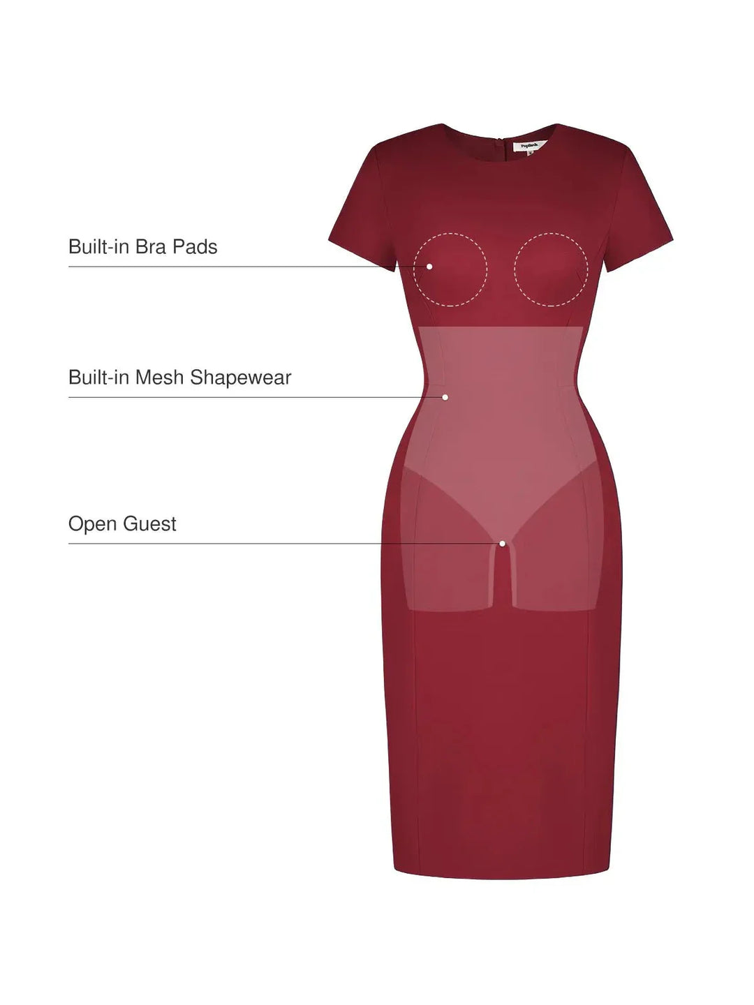 SculptWear Commuter Fitted Dress