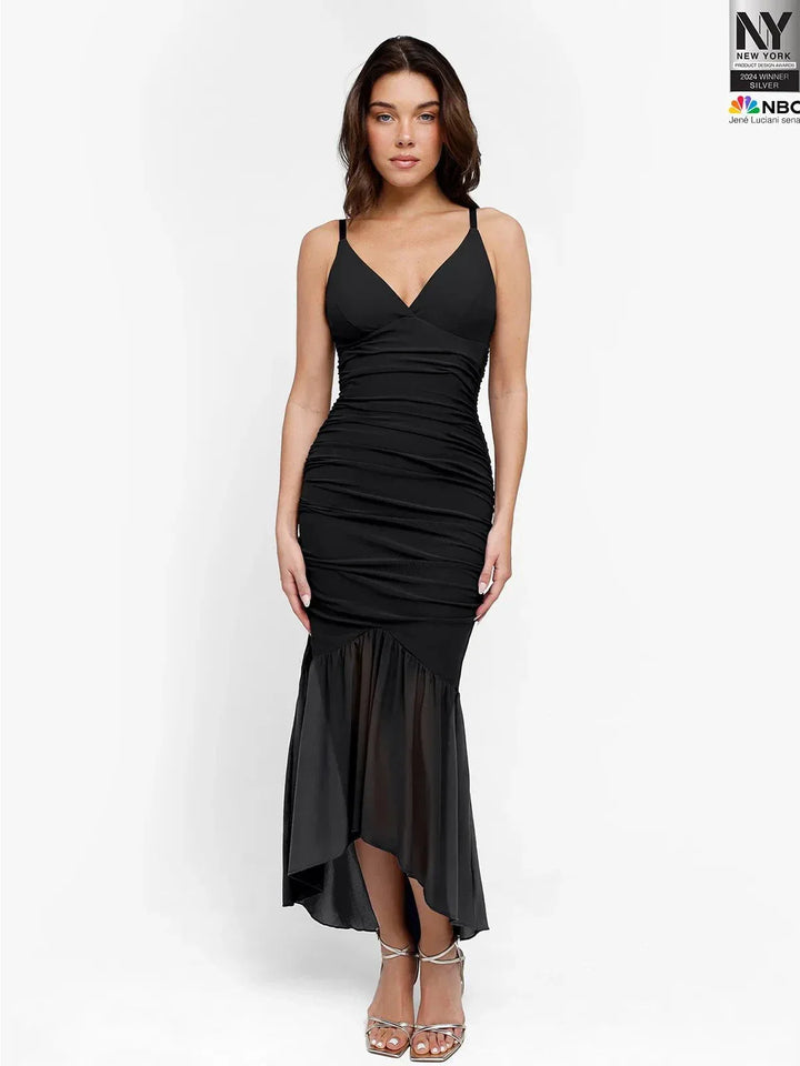 Shapewear Bluetag Cooling Ruched Mesh Bodycon Maxi Dress