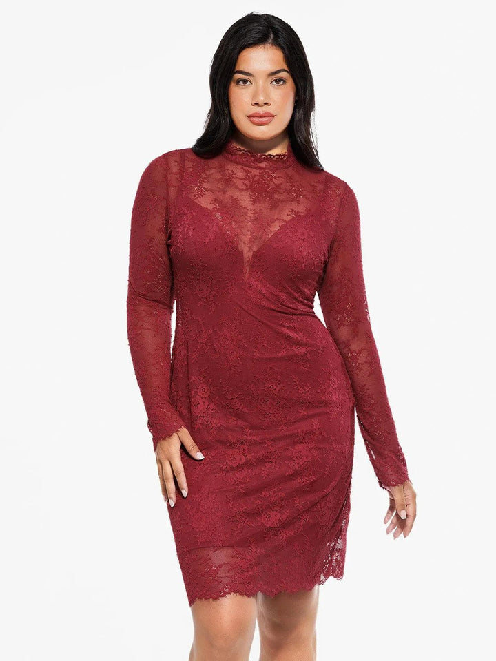Shapewear Lace Fantasy Mini & Maxi Sculpting Dress Set