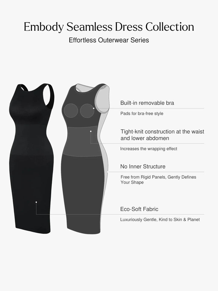 Shapewear Seamless Sleeveless Slimming Dress Set
