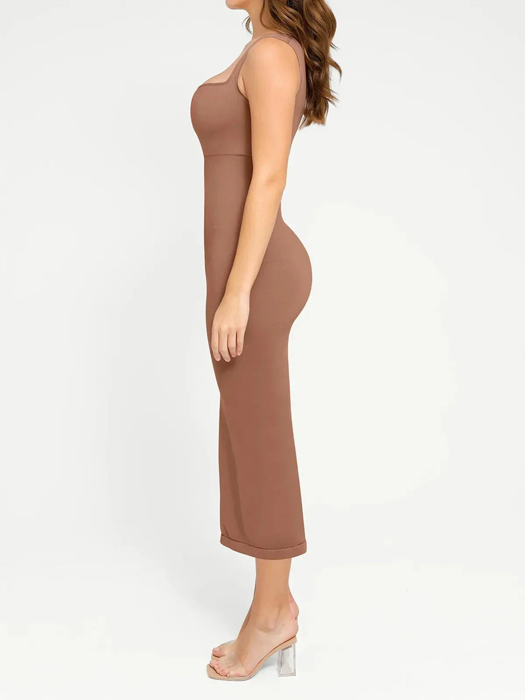 Shapewear Sleeveless Square Neck Slimming Seamless Dress