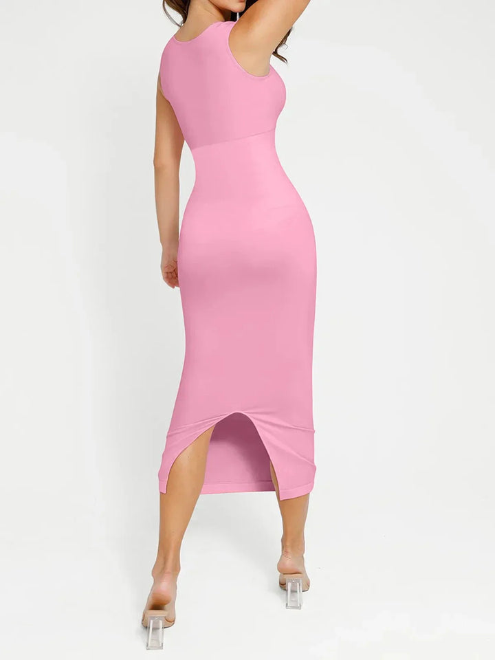 Shapewear Sleeveless Square Neck Slimming Seamless Dress