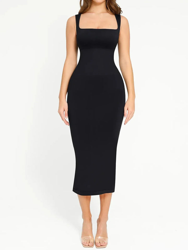 Shapewear Sleeveless Square Neck Slimming Seamless Dress