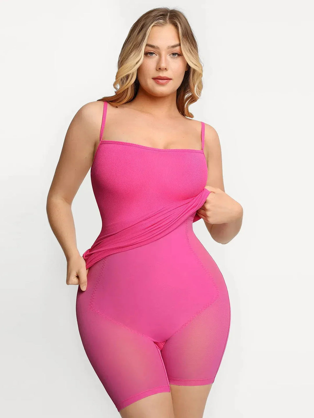 Shapewear Solid Modal Butt Lift Mini Slip Dress