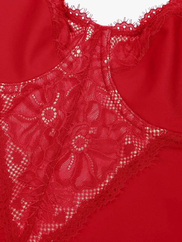 Shapewear Tummy Control Lace Inset Midi Dress