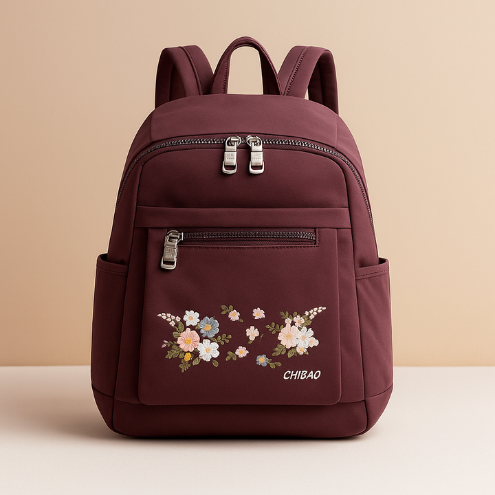 Floral embroidered travel backpack | Daisy