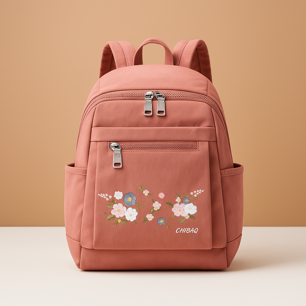 Floral embroidered travel backpack | Daisy