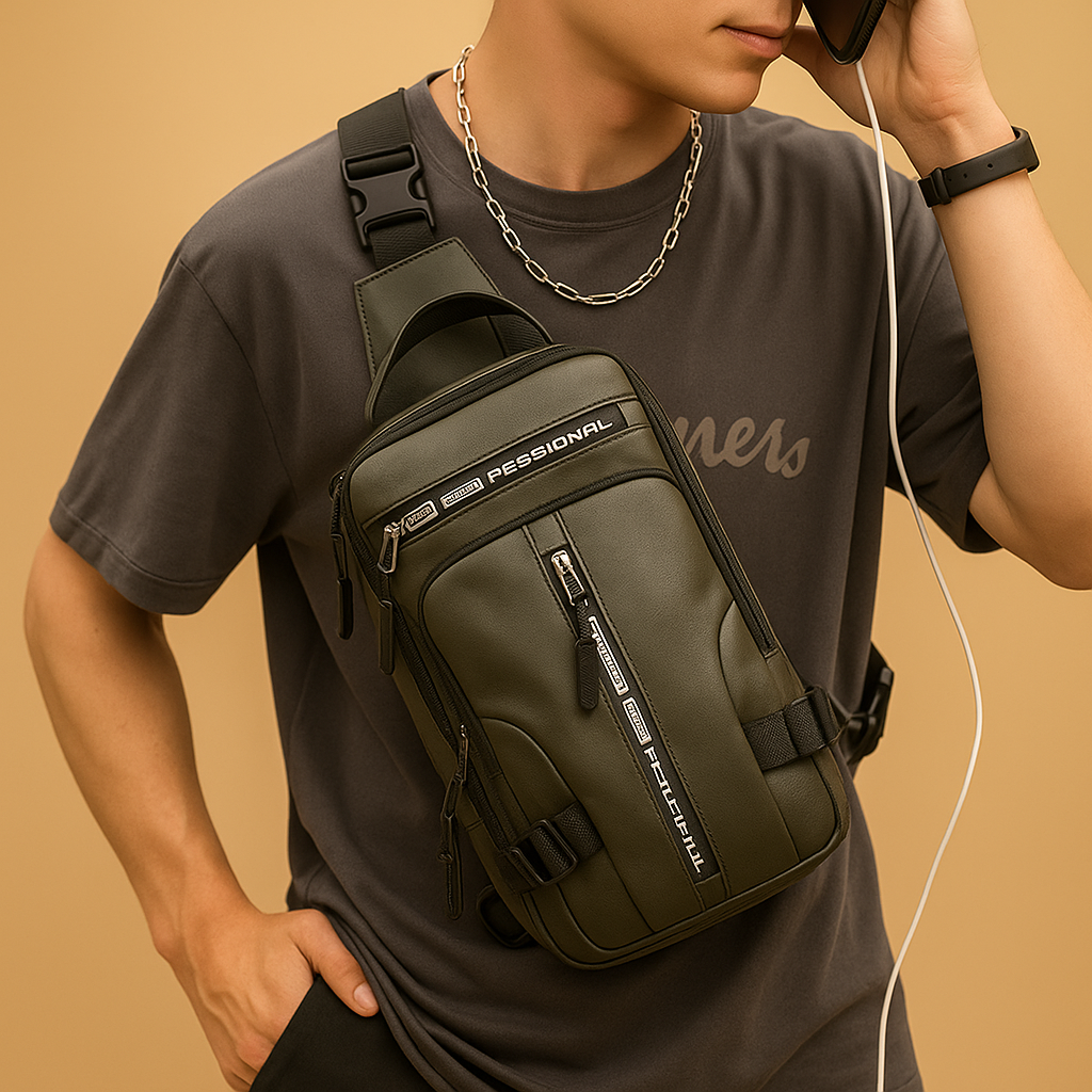 Waterproof sling chest bag | Liam